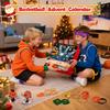Basketball Advent Calendar Countdown Set – 24-day Sports-themed Gift Box For Teenagers With Mini Hoop Toys, Accessories Surprise
