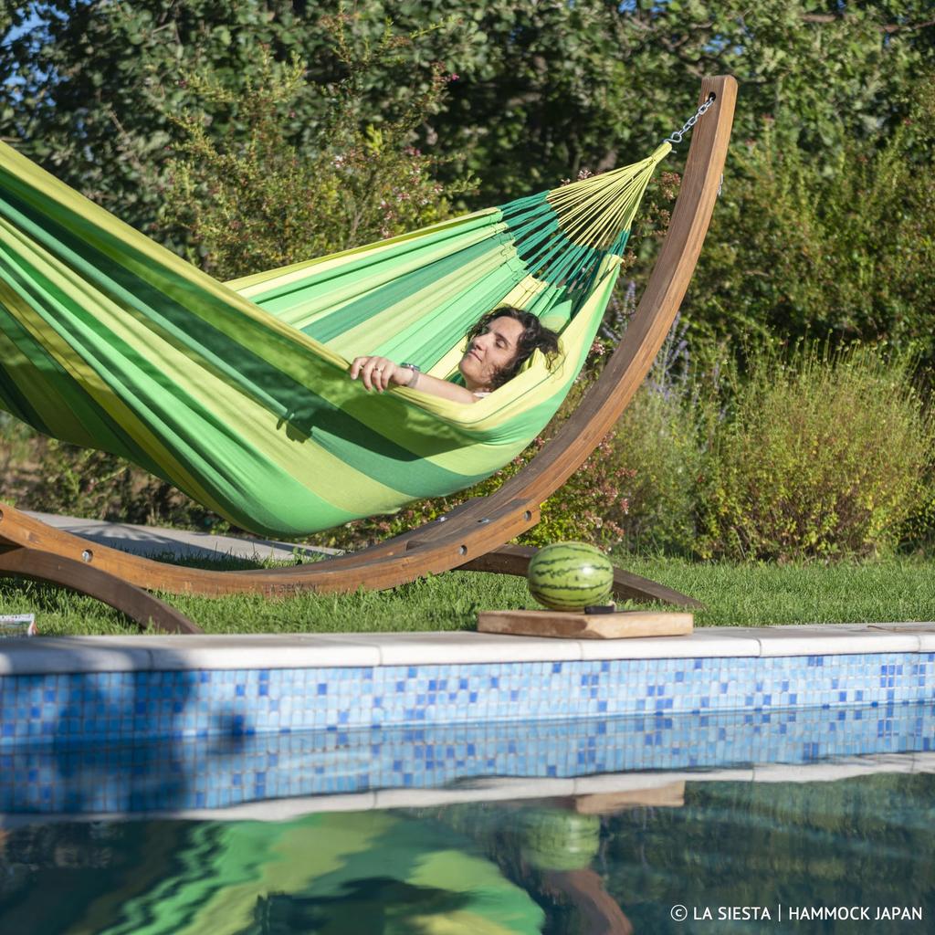 LA SIESTA Classic Hammock Double Size Modesta Made from Organic Cotton [1-2 Person] MOH16-44 (Jungle)