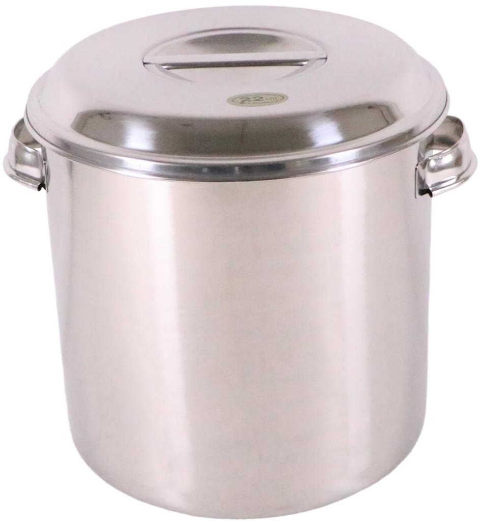 Ooya Seisakusho Clover Kitchen Pot Size 22 stainless steel for hygiene Convenient with scale Inner diameter x depth 220 x 220 Capacity 8 Made in Japan