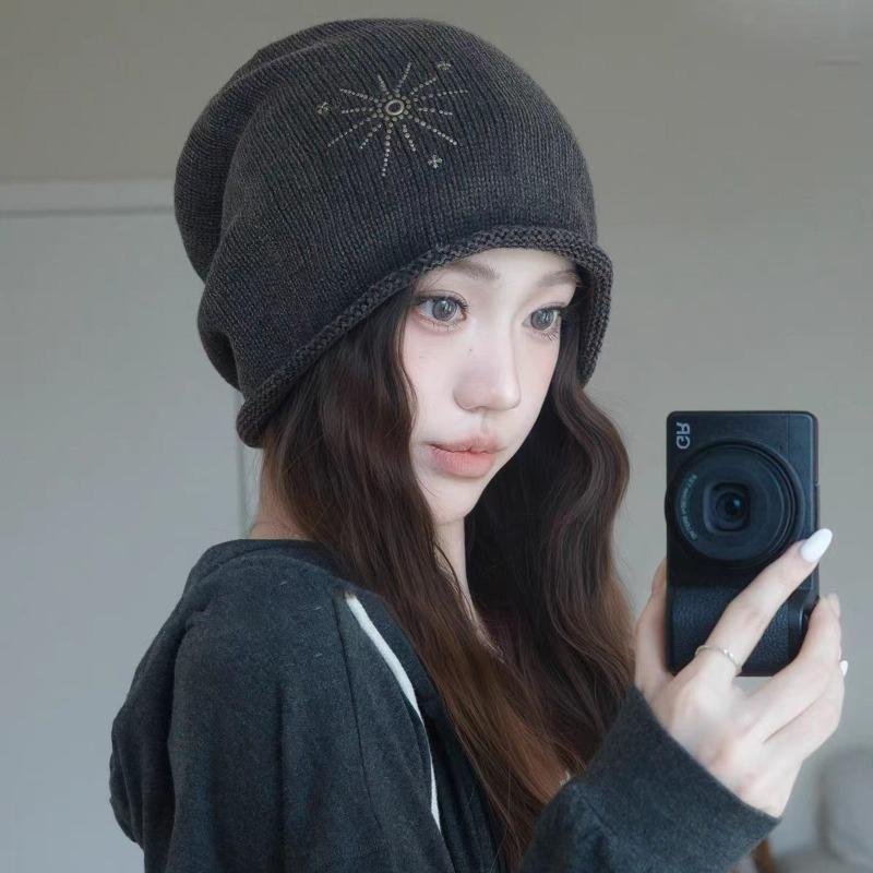 Sweet and cool feng shui washing Korean loose wind stacking hat versatile face small cold hat Baotou hat