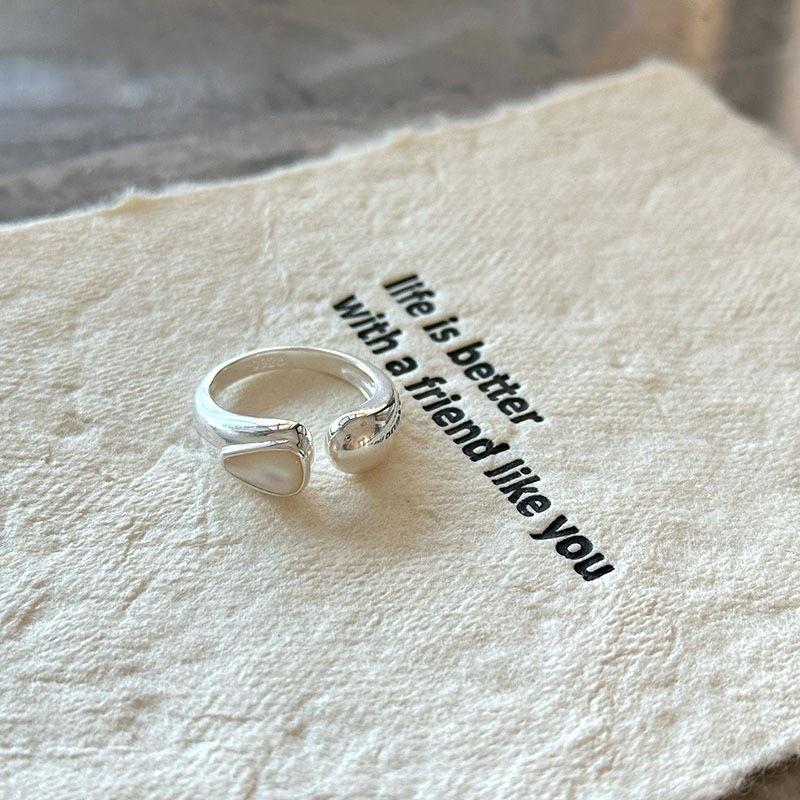 Elegant Water Drop Adjustable Ring for Women - Light Luxury & Fashionable Index Finger Accessory