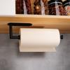Stainless Steel Paper Roll Holder Adhesive Mount No-Drill Toilet Paper Holder Punch-free Wall Mounted Kitchen Organizer