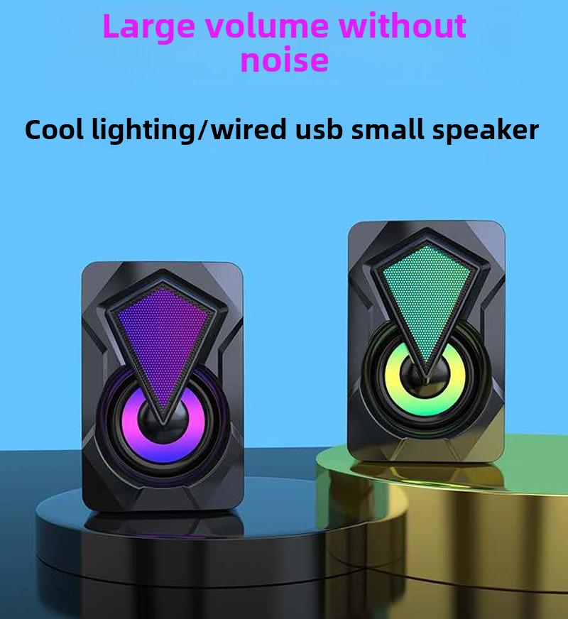X2 RGB Wired Mini Multimedia Computer Speakers for Desktop & Notebook