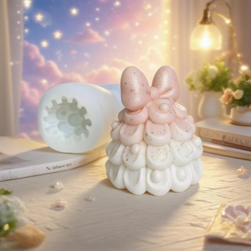 

Силиконовая форма Рождественская елка с бантом для Resin Art, мыла, шоколада, выпечки China Mainland