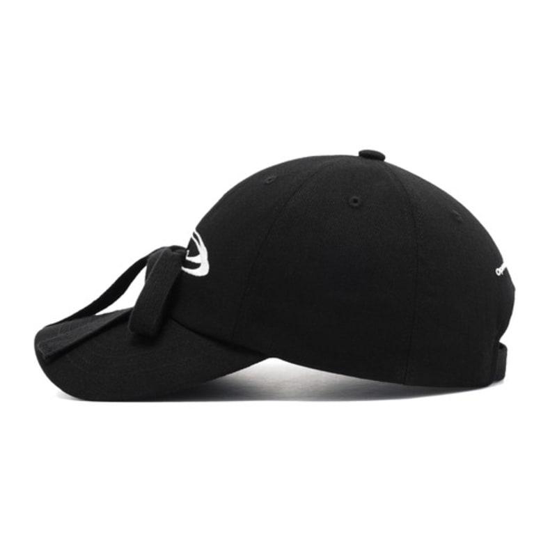 OPENING PROJECT Ribbon Tie Down Cap - Black