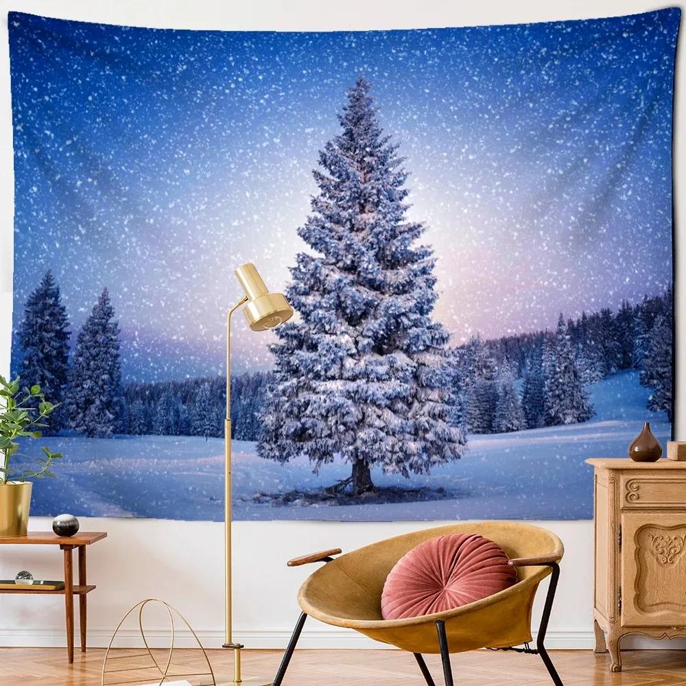 

Рождественская елка Креативный фон Гобелен Гостиная Диван Домашнее украшение Рождественский подарок 100x75cm