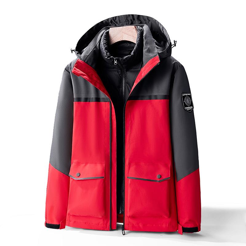 Yurong Liner Jacket Three-in-one Detachable Two-piece Winter Outdoor Windproof and Waterproof Jacket