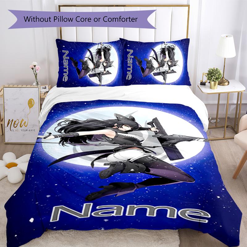 3pcs Custom Name RWBY Volume Bedding Set Duvet Cover Closure Includes 1 Duvet Cover & 2 Pillowcases for All Seasons Bedroom Decor