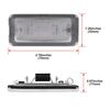 2x LED License Plate Light For Fiat 500 500C 2007 - 2016  Rear Car Number Plate Lamp Assembly CANbus Xenon White Car Light Parts