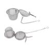 2pcs Mesh Tea Ball Stainless Steel Tea Strainer with Long Hook Chain for Spice Soup Tea Herbs Diameter: 4.5cm   1.8in+