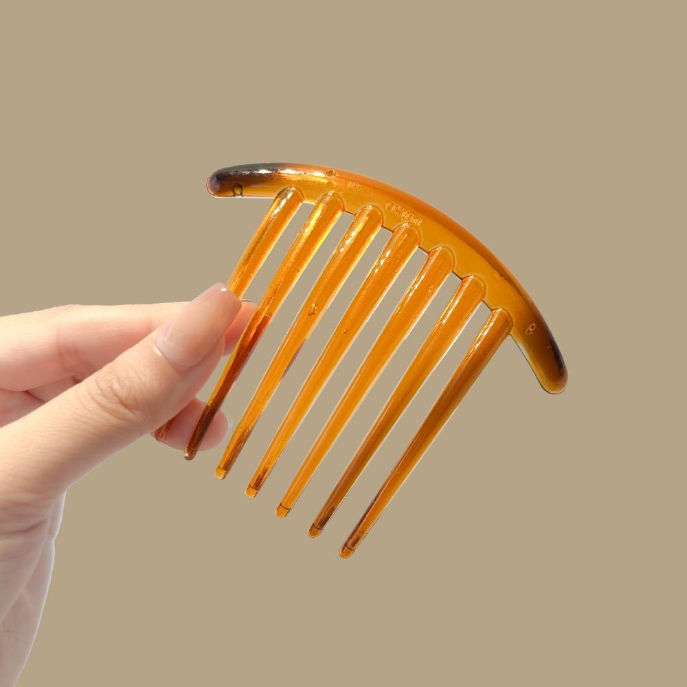 

Retro 7 Teeth Shattered Hair Comb Anti Slip Hair Wearing Insert Comb High Grade Women Barrettes Lazy Hair Turning Tool