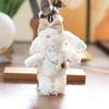 Cute Rabbit Plush Doll Stuffed Animal Keychain Bag Charm Gift For Girls Kids