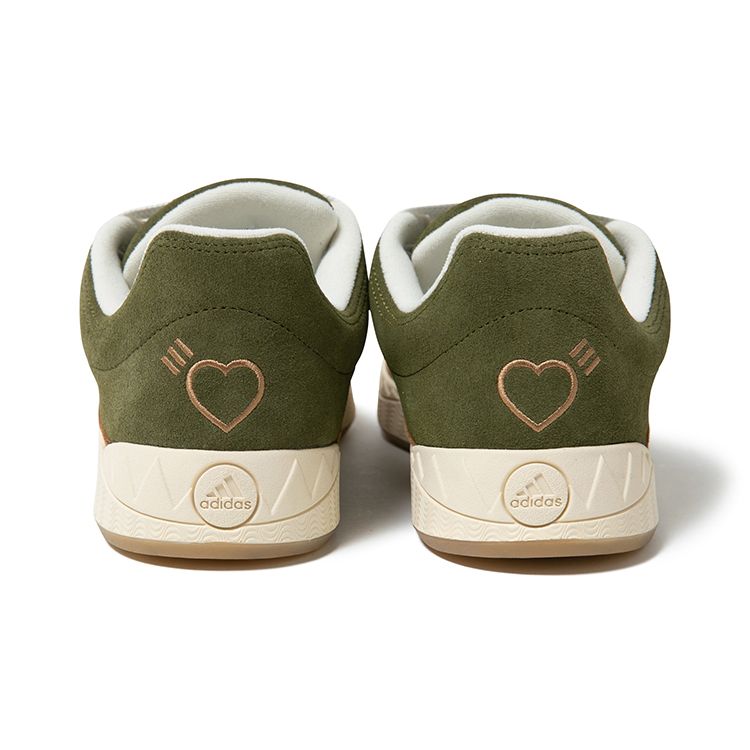 Human Made X Adidas Adimatic Dust Green Cream White Unisex Sneakers Brown-Desert HP9914