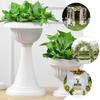 White Porch Planter Retro Succulent Plant Flower Container  Outdoor Indoor Decor