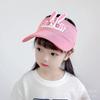 Children's hats can be worn in spring and summer, cartoon rabbit ears, letters, empty top hats, sunscreen sun hats for boys and girls