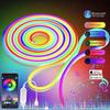 LED Neon Strip Light RGB 3M/5M Waterproof Rope Light Bluetooth Control Music Sync DIY Lights for Party