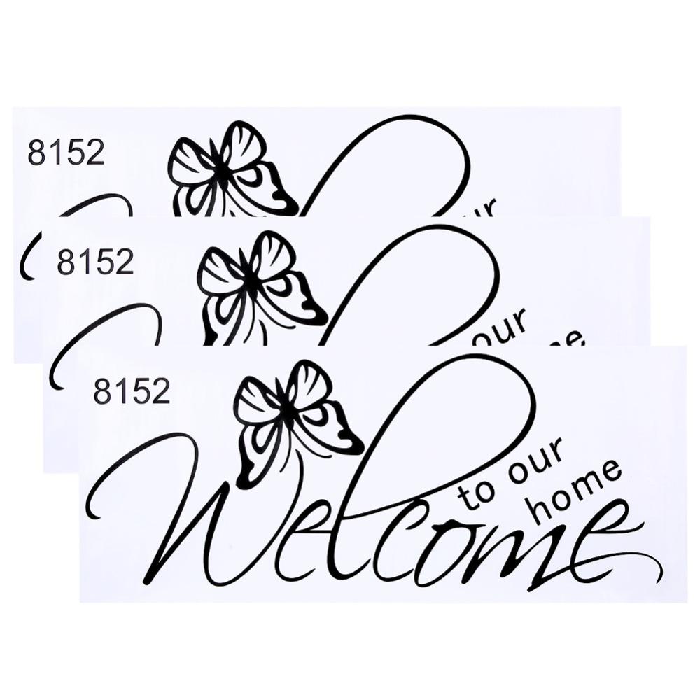 3Pcs Removable Adhesive Wall Stickers 22.44x9.06in Self Adhesive Wallpaper  Bedroom Decor