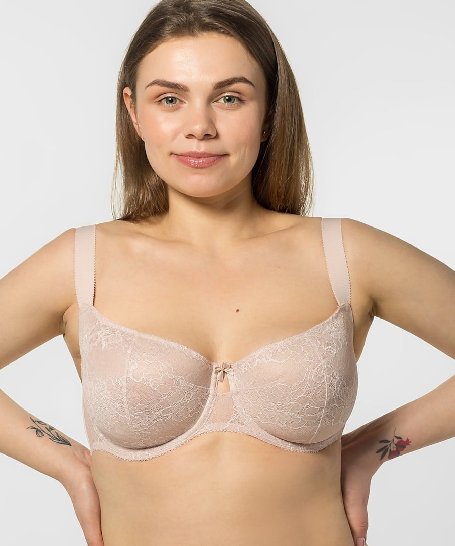 

Бюстгальтер з м якою чашкою brabrabra (94562) 80D прозорий колір чорний