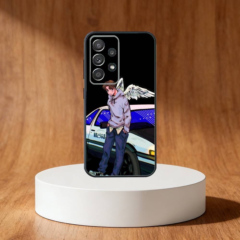 Hot Anime Initial D AE86 Phone Case For Samsung S25,S24,S21,S22,S23,S30,Ultra,S20,Plus,Fe,Note,10,9,5G Black Cover