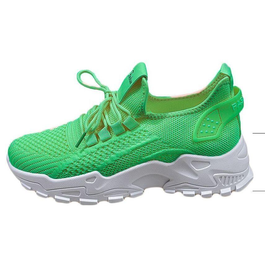 Shoes Women's Super Soft Fashion New Foreign Trade Running Shoes Mesh Breathable Retro Platform Forrest Gump Shoes Korean Version Sports Shoes