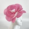New 27cm Rose Flower Headpiece Multi-layered Handmade Bridal Headband Stripe Corsage Apparel Shoes and Bags