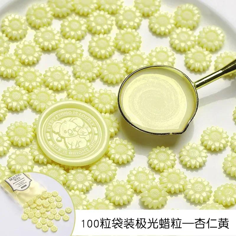 New 500g Aurora Sealing Wax Particles Sunflower Colorful Wax Material DIY Hand Account Invitation Greeting Card Making