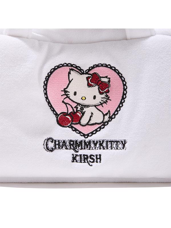 Kirsh X Charmy Kitty Terry Tote Bag [White]