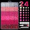 Premium Resin Nail Art Gems Pearls Style Flat Back Rhinestones For Professional Or Home Manicure Flatback Gems