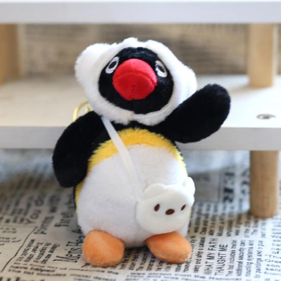 Cartoon Penguin Plush Keychain Toy Pendant Soft PP Cotton Filling Creative Key Ring Bag Charm Gift for Girls Boys Family Festivals