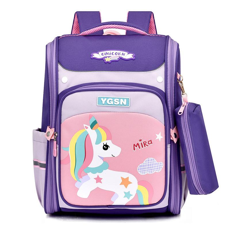 Adorable Cartoon Space Backpack For Kids Lightweight Durable Design For School Use