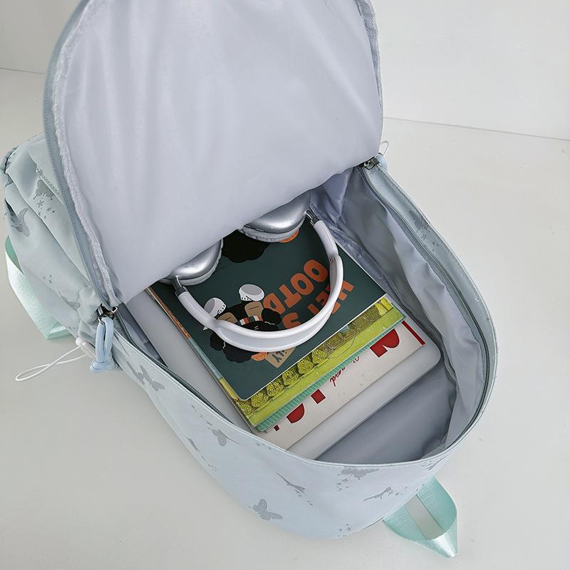 Schoolbag Korean Ins College Wind Star Backpack Large Capacity Junior High School Student School Bag Casual Lightweight Computer Backpack