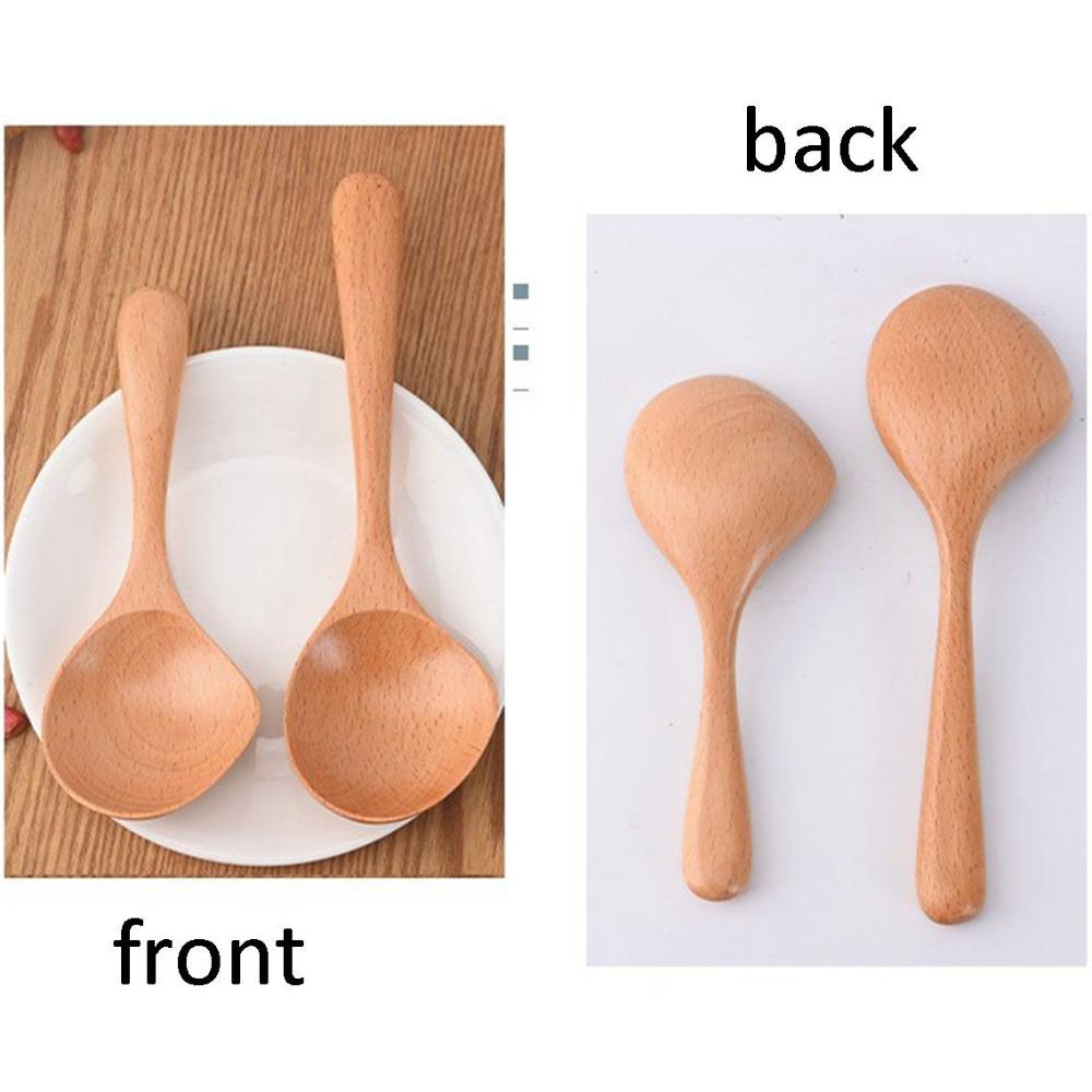 Utensils For Soup,Porridge Large Kitchen Supplies Serving Spoon Tableware Wooden Spoon Soup Ladle