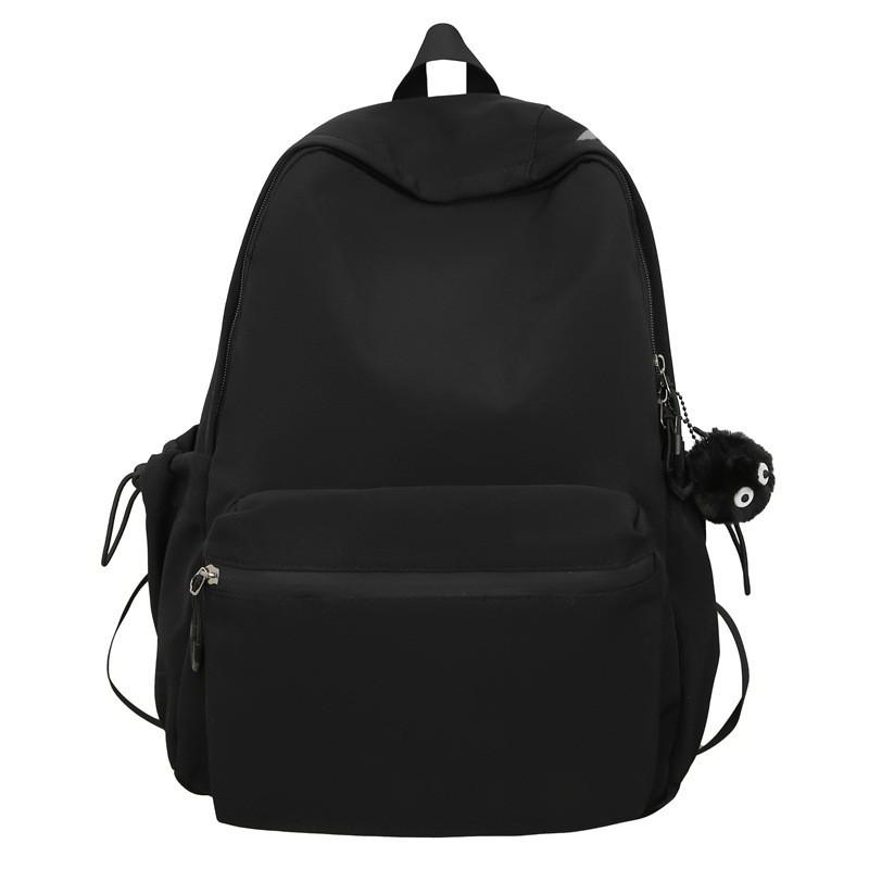 Japanese Ins Fashion Brand Light Solid Color Backpack Korean Girl All-matching Travel Casual Simple Schoolbag