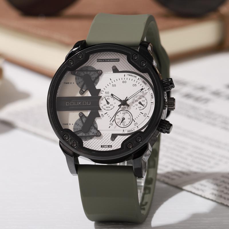 Genuine Stylish Men's Multi-Functional Waterproof Quartz Watch with Large Dial