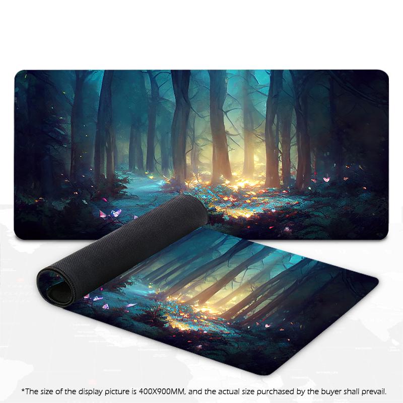 Green Forest Mouse Pad Gamer Mat Mousepad XXL Mouse Mat Large Keyboard Mat Desk Pad Mousepads For Computer Laptop Mouse Pads