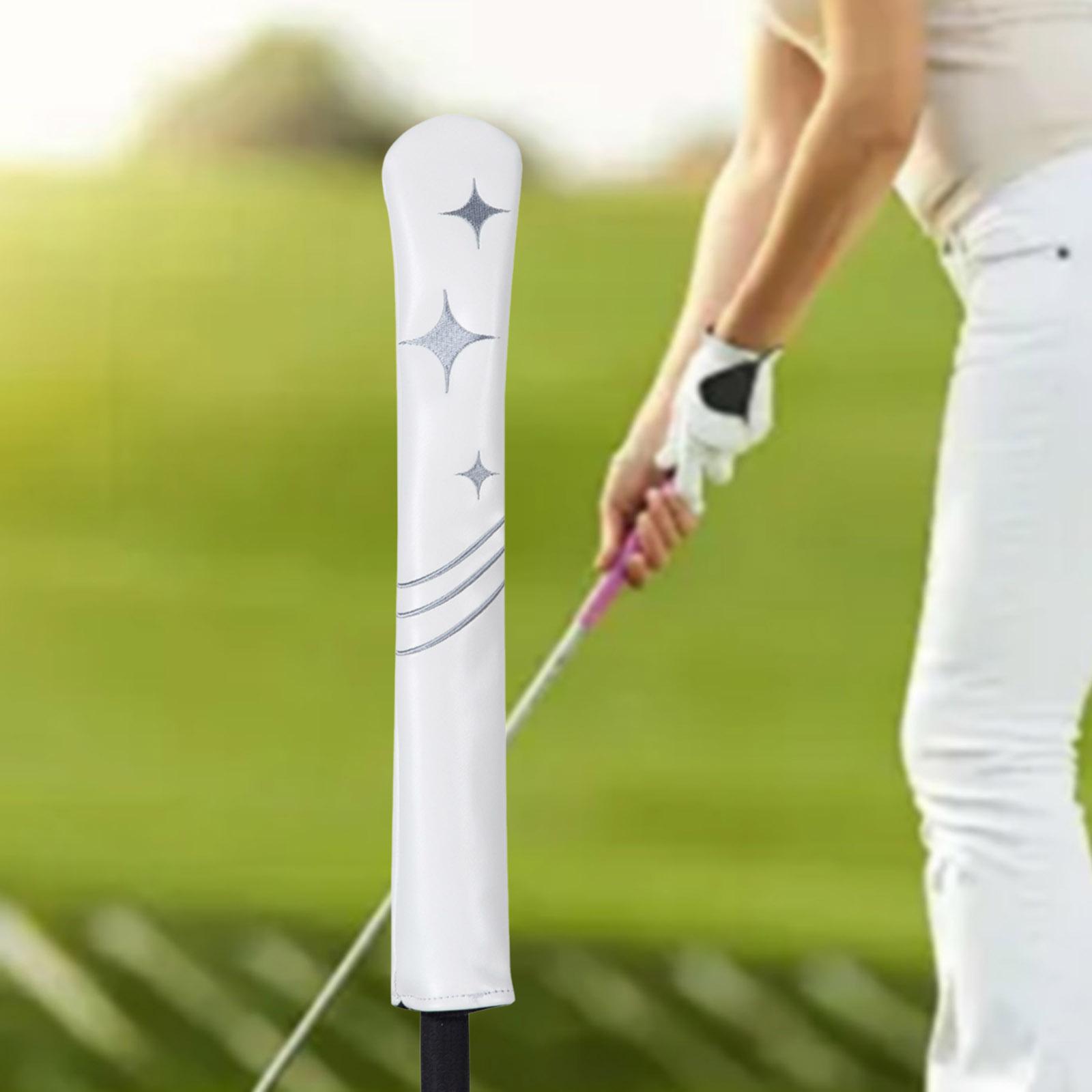 Golf Alignment Stick Cover Water Resistant Scratch Resistant PU Leather Decoration Head Cover Golf Supplies Headcover Holder