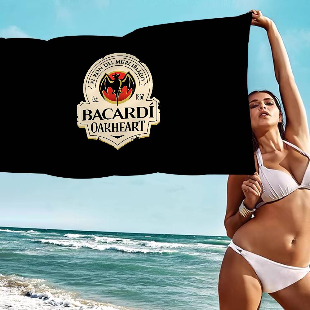 Vampire Bat B-Bacardis Microfiber Blanket Quick Drying Beach Towels Oversized Printing Super Absorbent Pool Towel Blanket