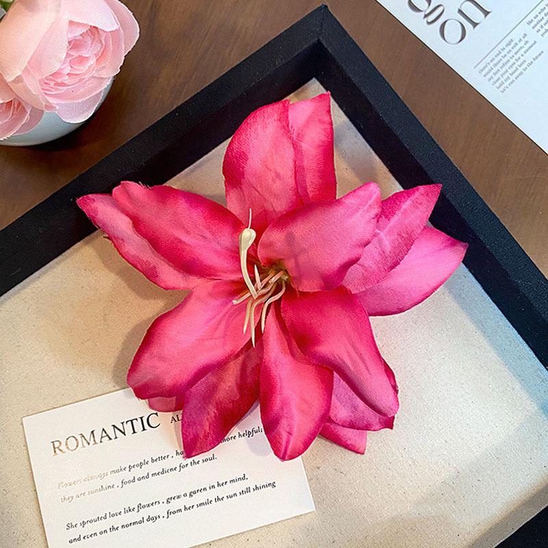 Böhmische Orchideenblüten Haarspange Romantische Braut Haarspangen Frauen Strand Hochzeit Urlaub Blume Pony Clip Haarnadel Haarschmuck