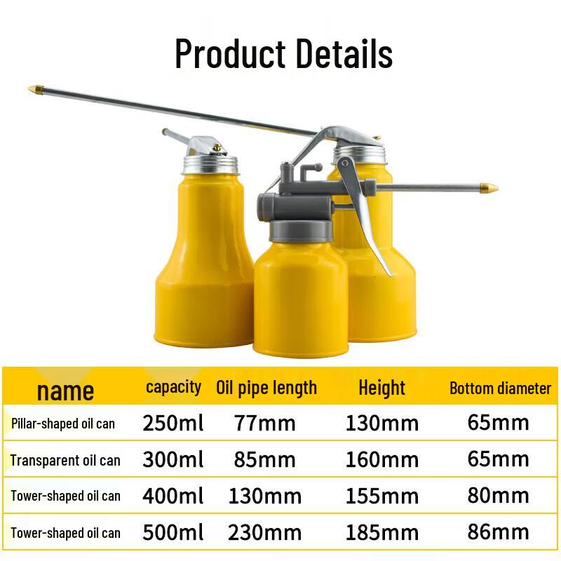 MOREYUN High-Pressure Oil Can with Long Nozzle