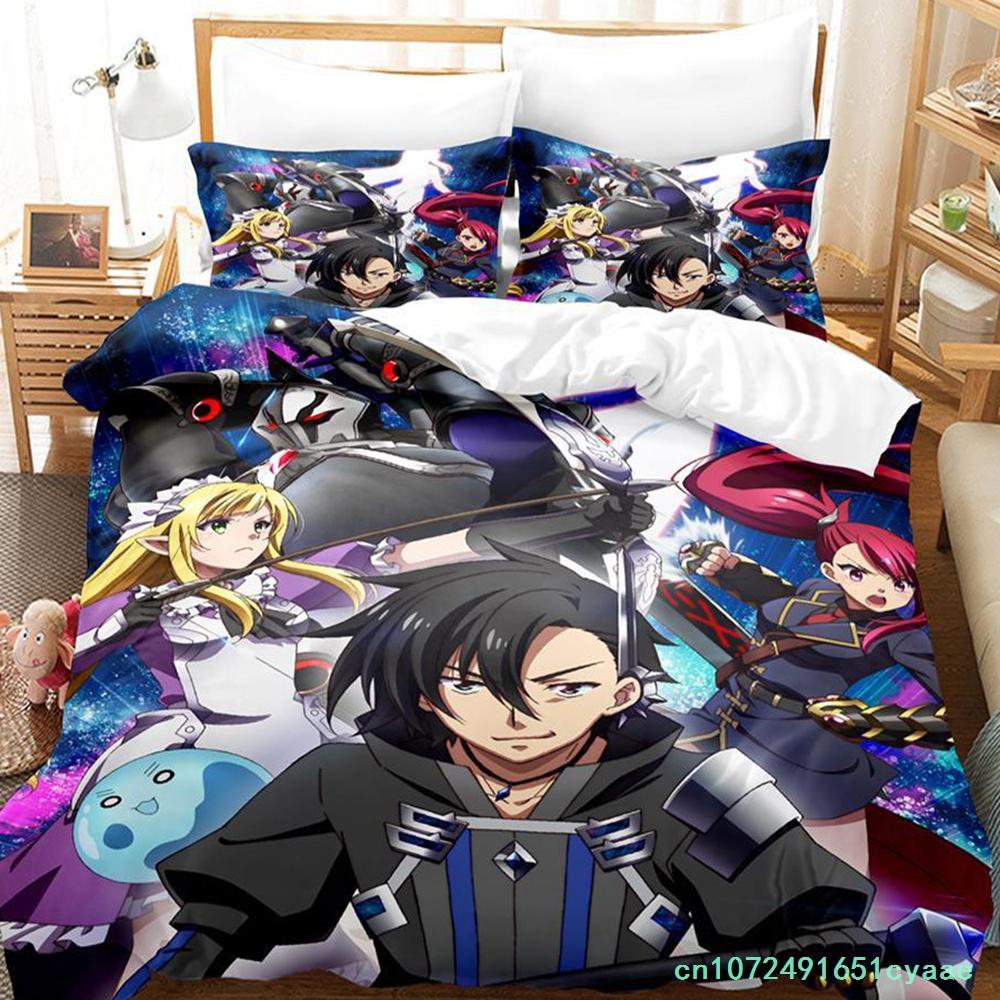 Schwarzer Beschwörer Bettwäscheset Einzelbett Twin Full Queen King Size Bettwäscheset Erwachsener Kind Schlafzimmer Bettbezug Sets Anime Parure De Lit Bett
