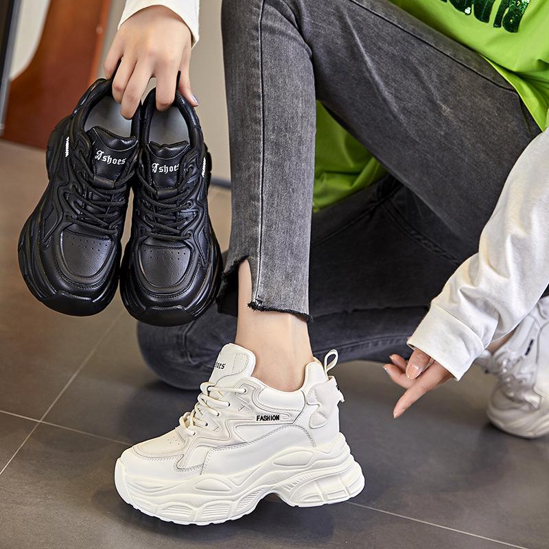 Dad Shoes, Neue Freizeitschuhe mit Absatz für Damen, Vielseitige Sportschuhe mit dicker Sohle