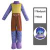 Disney Luca Alberto Cosplay Costume Set For Kids Sea Monster Halloween Carnival Party Jumpsuit With Mask