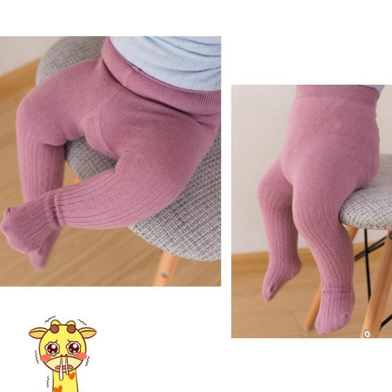 0-2Y Pantyhose Baby Leggings Autumn Winter New Baby Girls Warm Long Tube Socks Children's Jumpsuit Socks Newborn Baby Tights