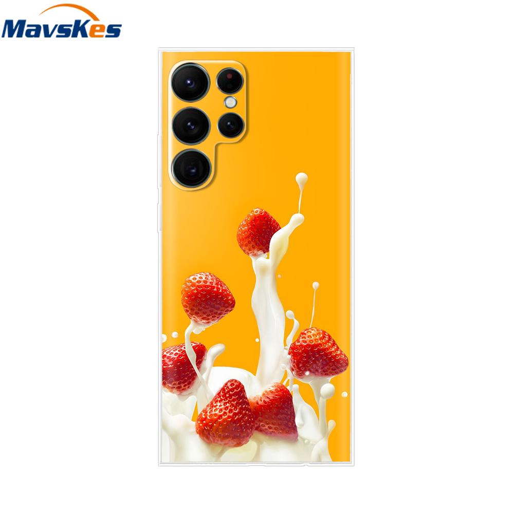 For Samsung Galaxy S22 Case S22 Ultra Transparent TPU Soft Silicon Cover For Samsung S22 Plus GalaxyS22+ Back Cases Phone Bumper