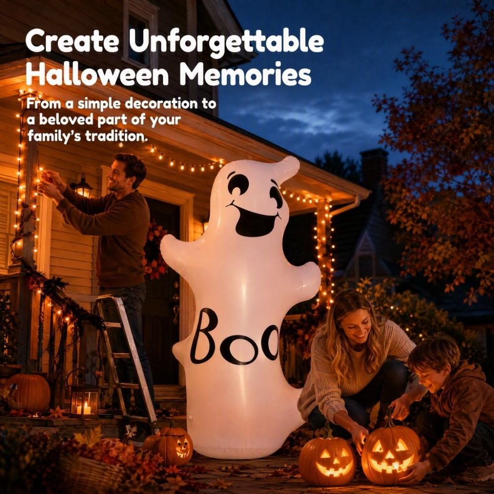 Convenient Ghost Inflatable Model Pumpkin Ghost Stand Up Halloween Balloons Courtyard Festival
