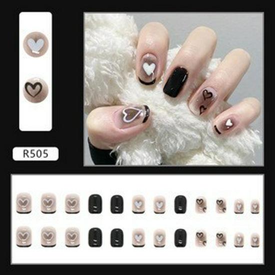 Handmade Wearable Jelly Detachable Nail Art with Blush Temperament