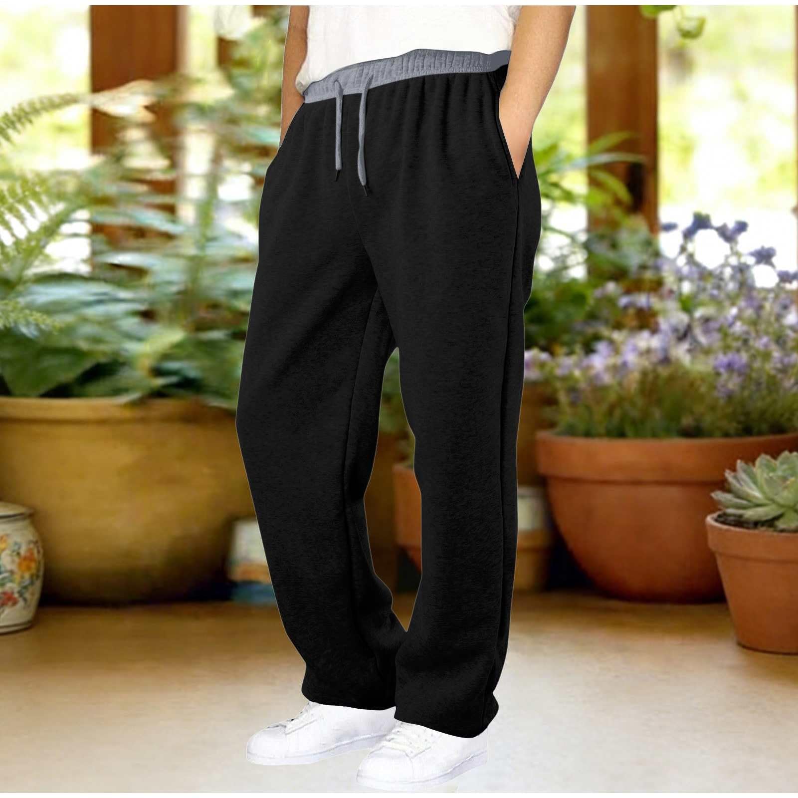 Boys And Girls Casual Pants Fashion Sports Pants 120 чёрный
