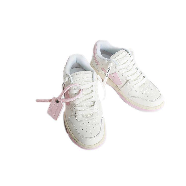 OFF WHITE Out Of Office Ooo Low Tops White Light Pink Women's OWIA259F21LEA0010130