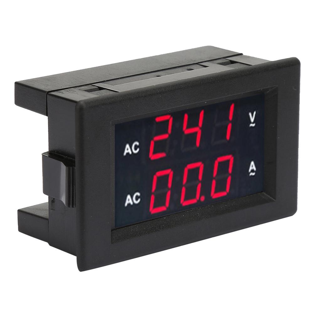 LED Digital Display AC 100.300V Voltmeter 0-50A   Meter(Red Red)