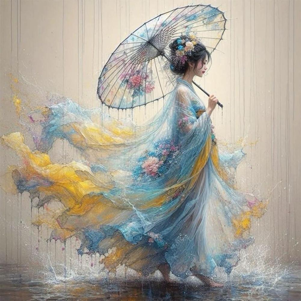 Paint By Numbers Kit On Canvas DIY Olej Art Girl Picture Home Wall Decor